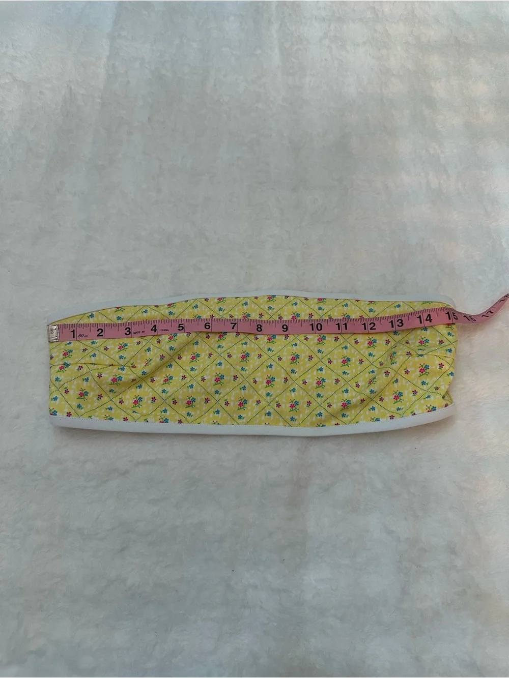 New! Frankie’s Bikinis x Pink Rosalind yellow bandeau Top 39096